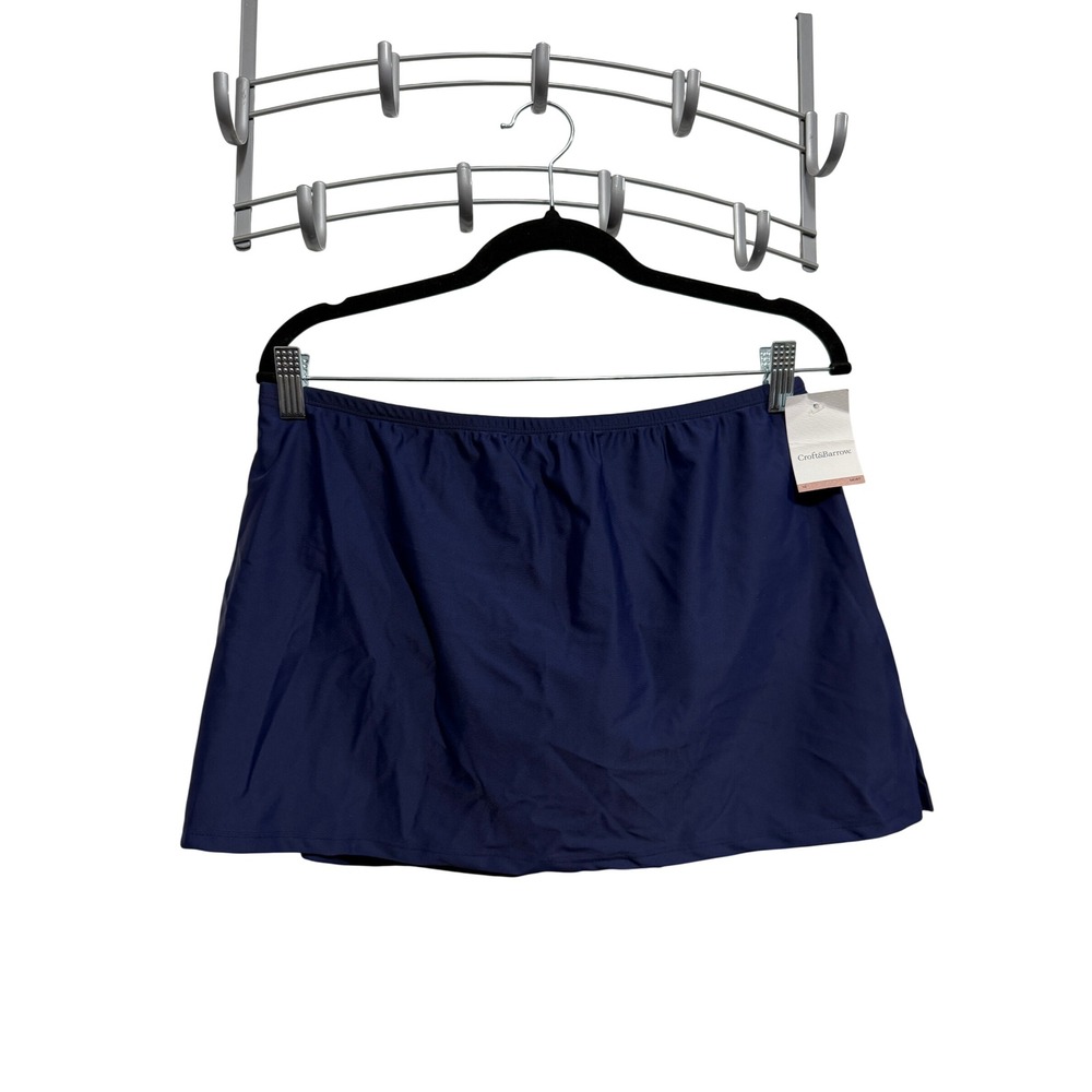 Croft & Barrow Navy Blue Swim Skirt Size 12 NWT Skirtini Bottom